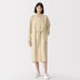 【MUJIlabo】Washed Paper Twill Shirt Dress Beige M