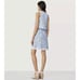 Tory Burch Kaley White Ellora Pima Cotton Popover Faux Layered Mini Dress