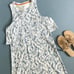 Tory Burch Kaley White Ellora Pima Cotton Popover Faux Layered Mini Dress