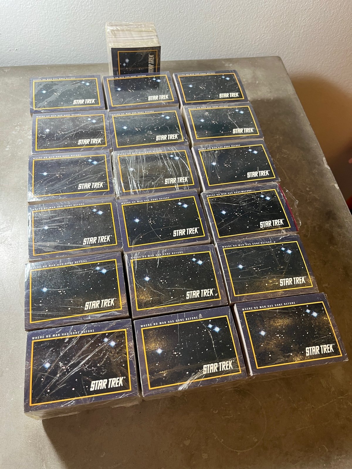 75x Complete Star shops Trek Trading Card sets