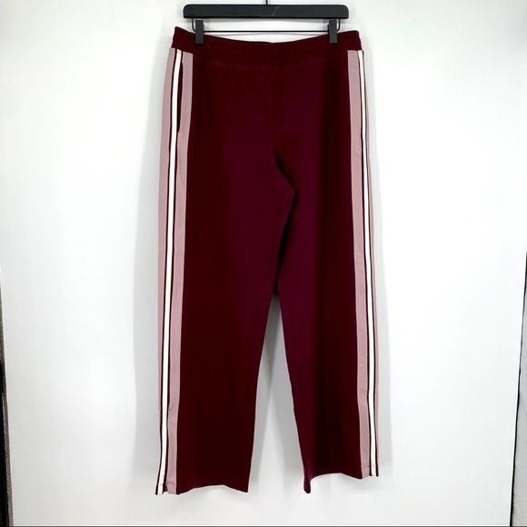 Lululemon Cover Your Tracks Pant *31 Cassis Striped Paneled Slit Vent Pocketed