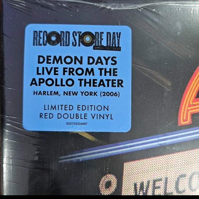 Gorillaz Demon Days Live From The Apollo Theater (red Vinyl