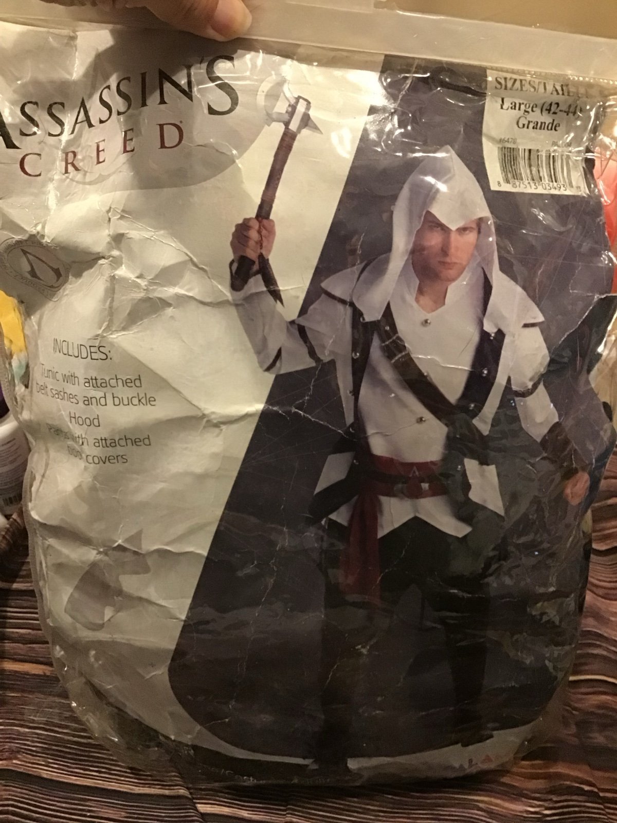 Assassins creed Connor size large adult costume -Preowned
