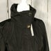 Via Spiga Solid Hooded Belted Anorak Jacket Black