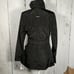 Via Spiga Solid Hooded Belted Anorak Jacket Black