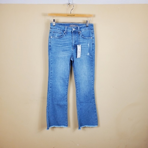 Just USA Cropped Flare Jeans