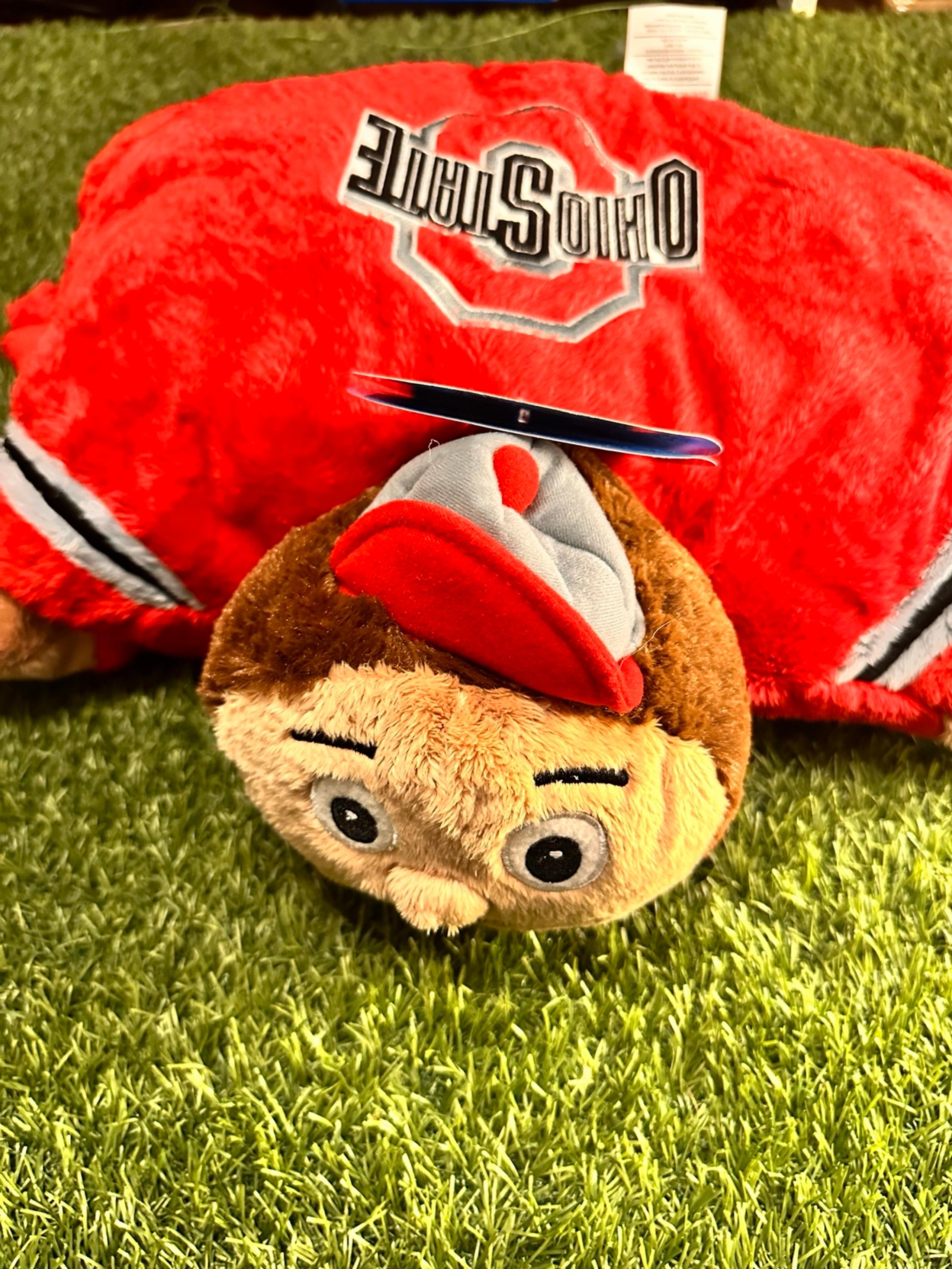 Ohio State Brutus Buckeye Large 18" Original Mascot Pillow Pet -- NCAA