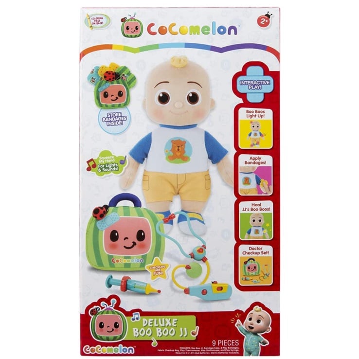 *NEW & RARE CoComelon Boo Boo JJ Deluxe Features 12” Plush & Accessories