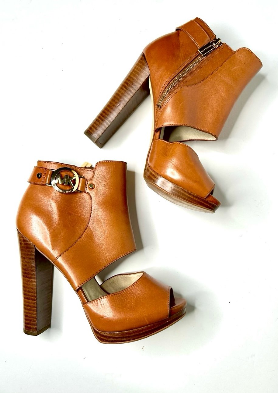 Michael Kors Wyatt Open Toe Heels