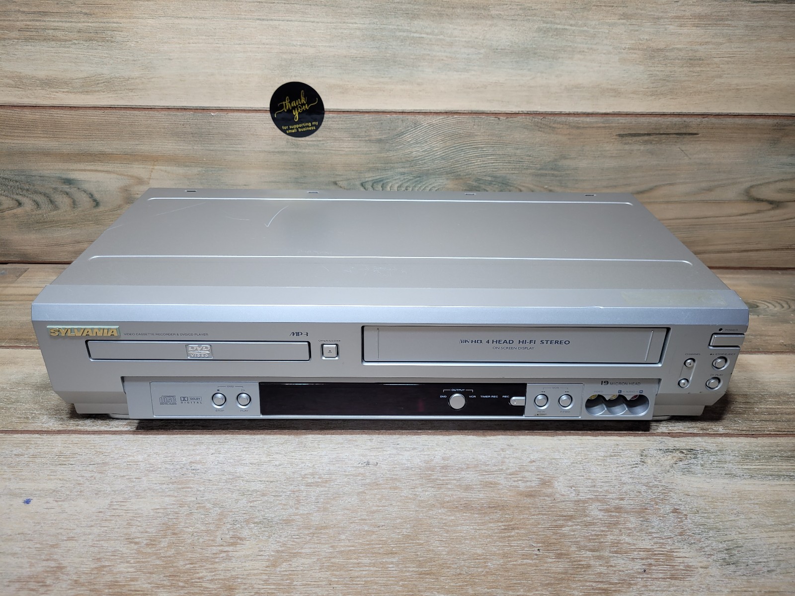 Sylvania SSD803 VHS DVD Combo VCR 4 Head Player No Remote Tested