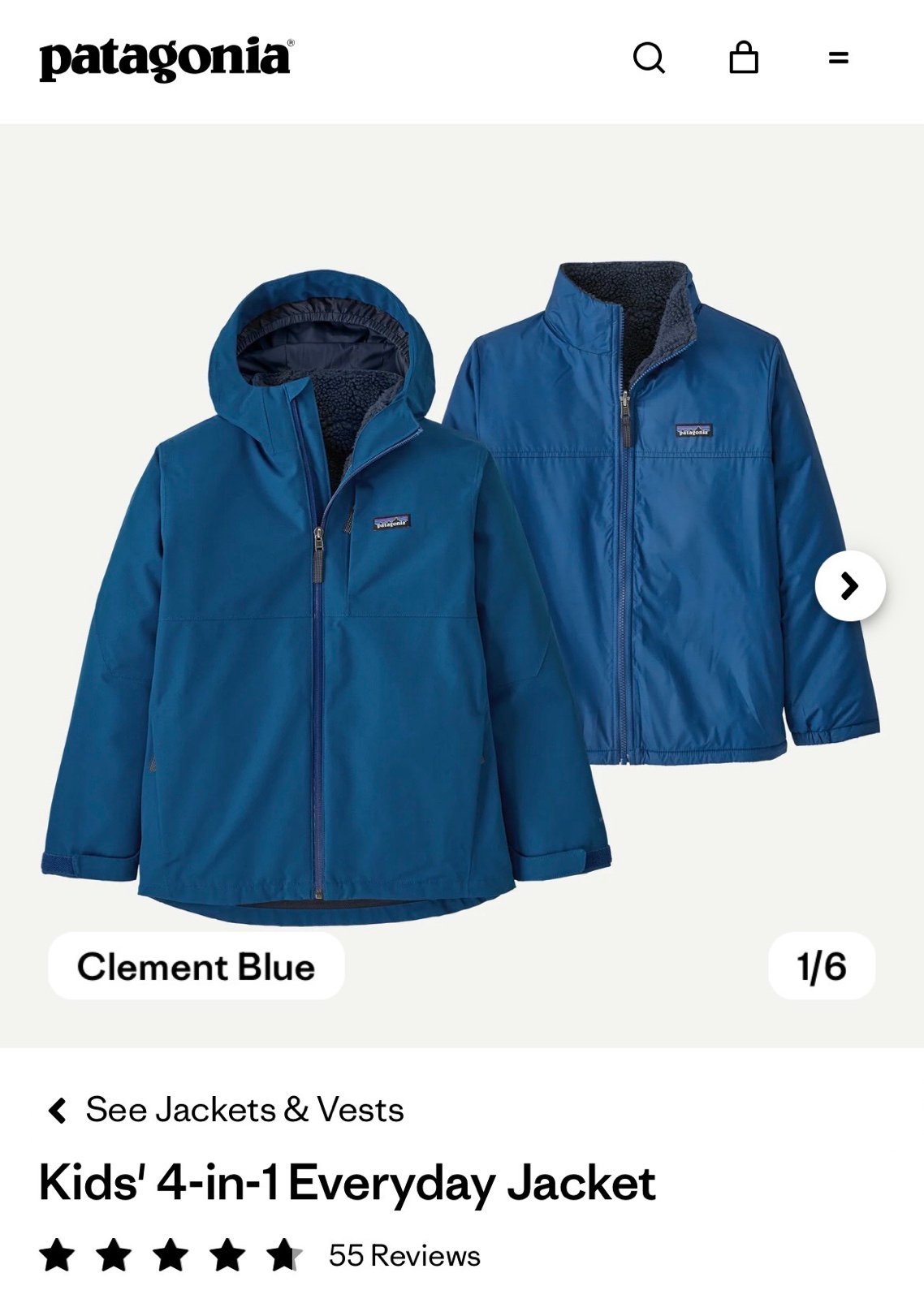 Patagonia  4-in-1 jacket winter rain coat EUC