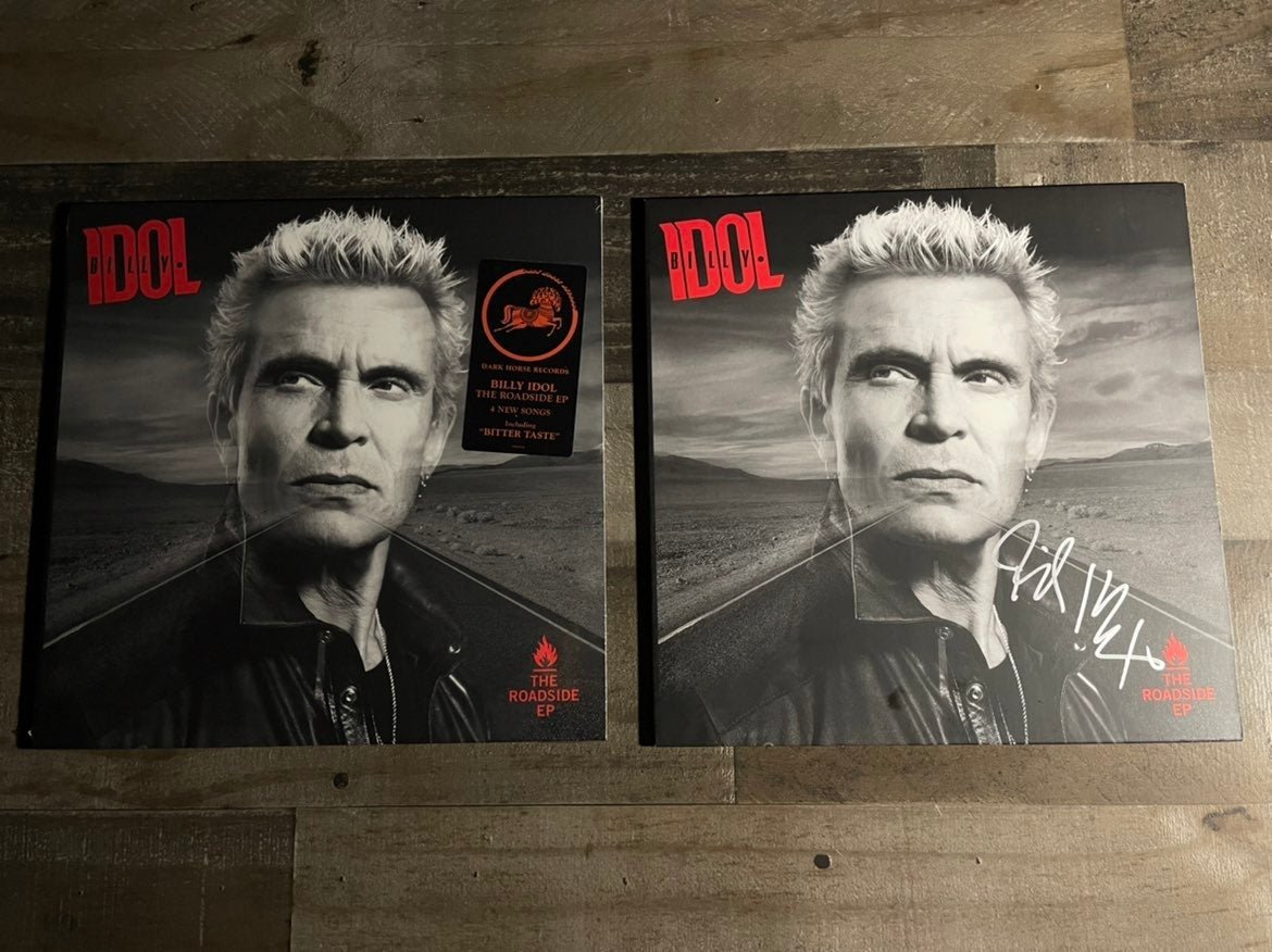 Billy Idol signed autographed Roadside Vinyl ep