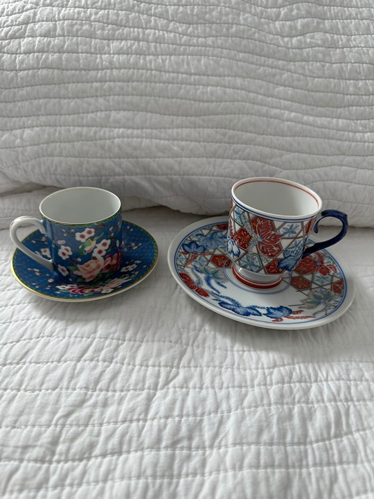 Vintage House Of Global Art Japan Demi Tea Cup & Asian Tea Cup & Saucer