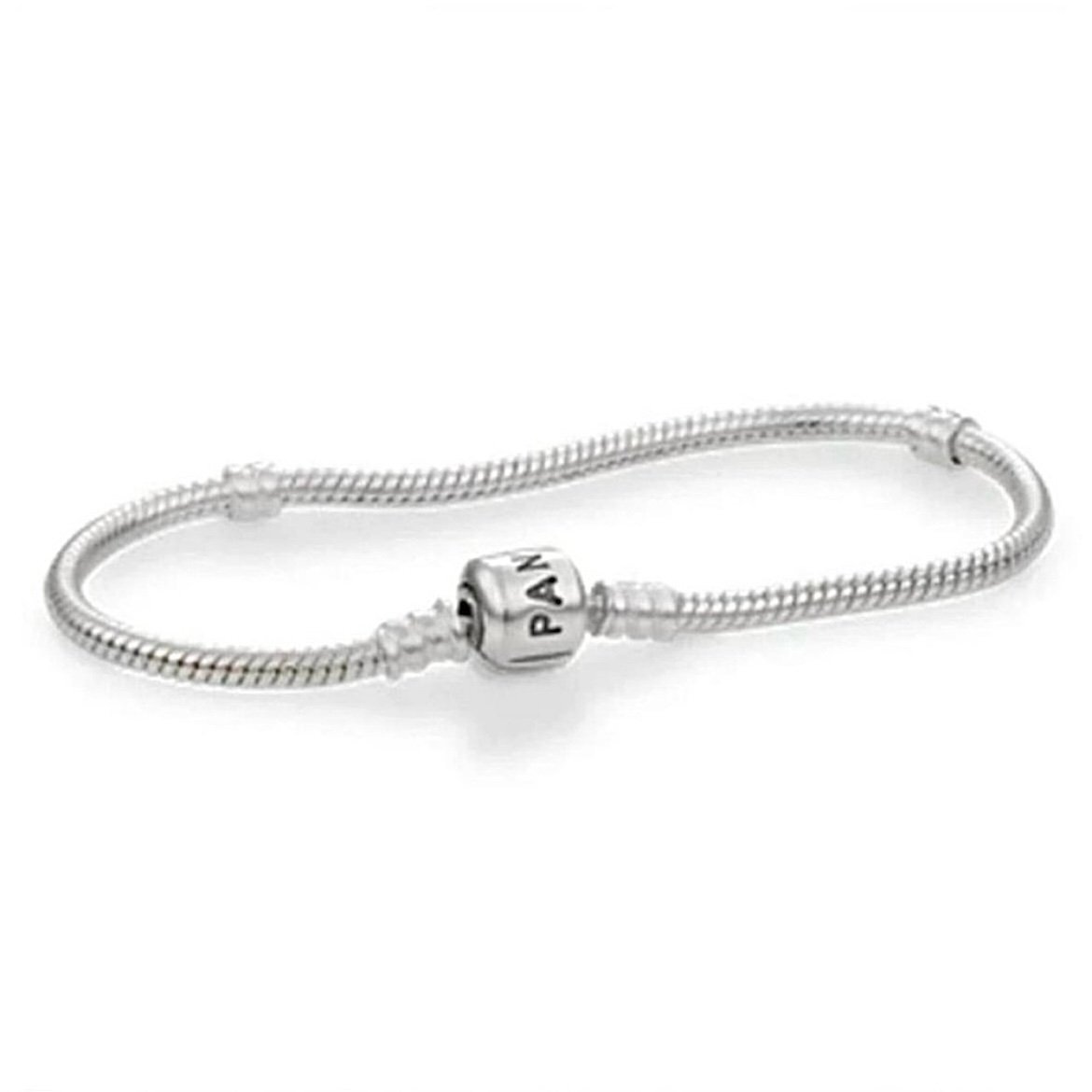 8" Pandora Moments Snake Chain Charm Bracelet