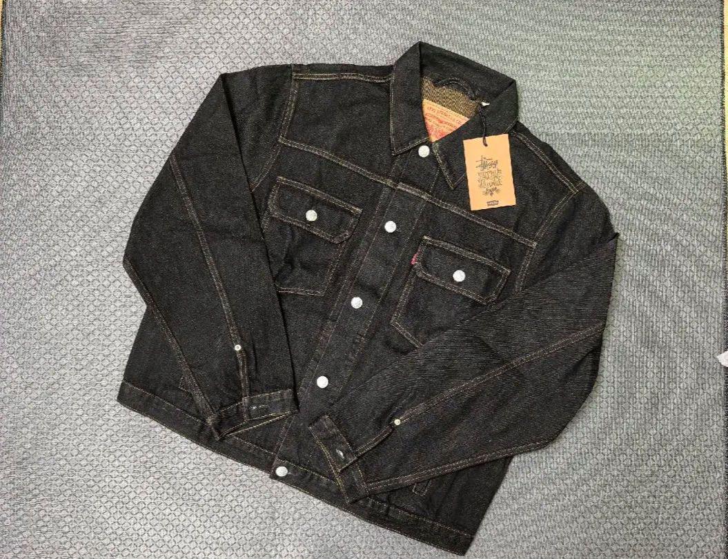 Stussy x levi’s crispy rinse Jacket Stussy x Levi's Crispy Rinse Trucker Jacket Black/Brown