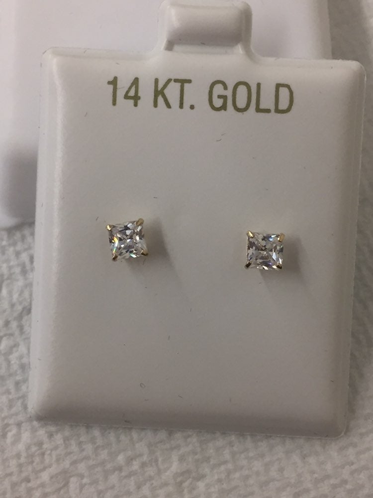 14k yellow gold earrings