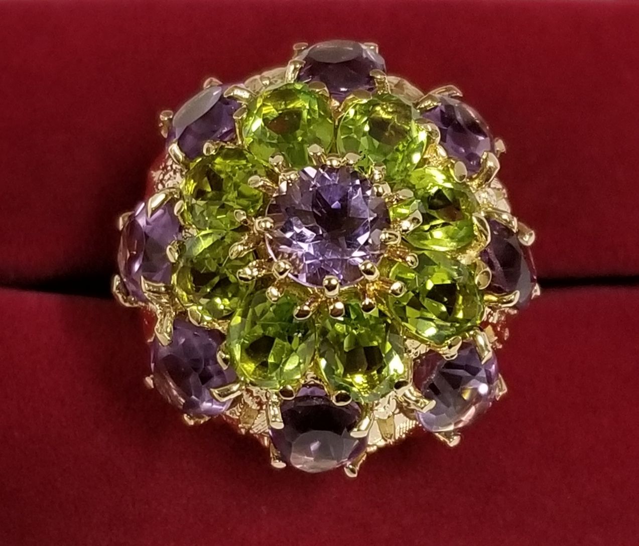 Heavy 14k Gold Harem Princess Dome Ring