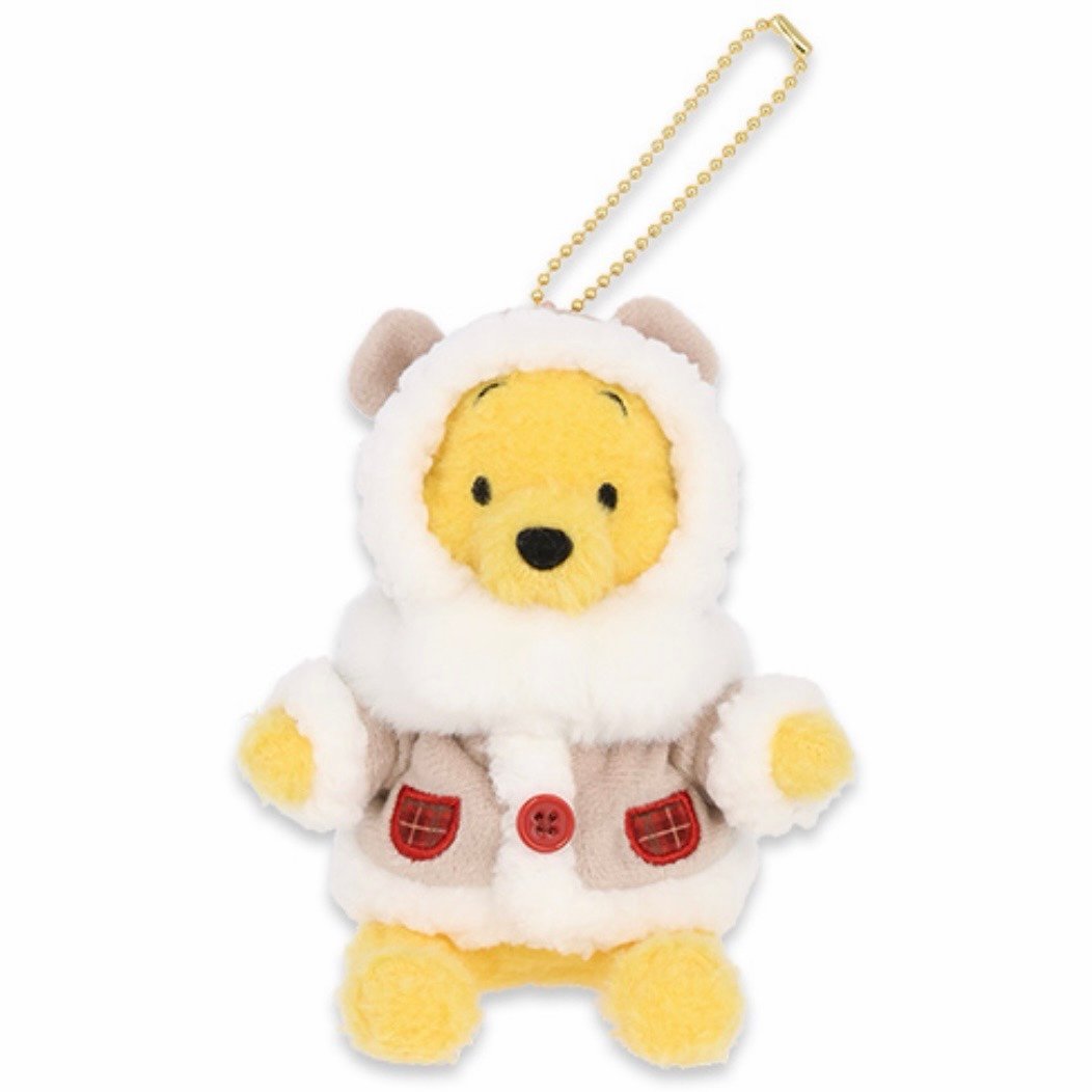 Tokyo Disney Resort Christmas 2025 Winnie the Pooh Plush Keychain