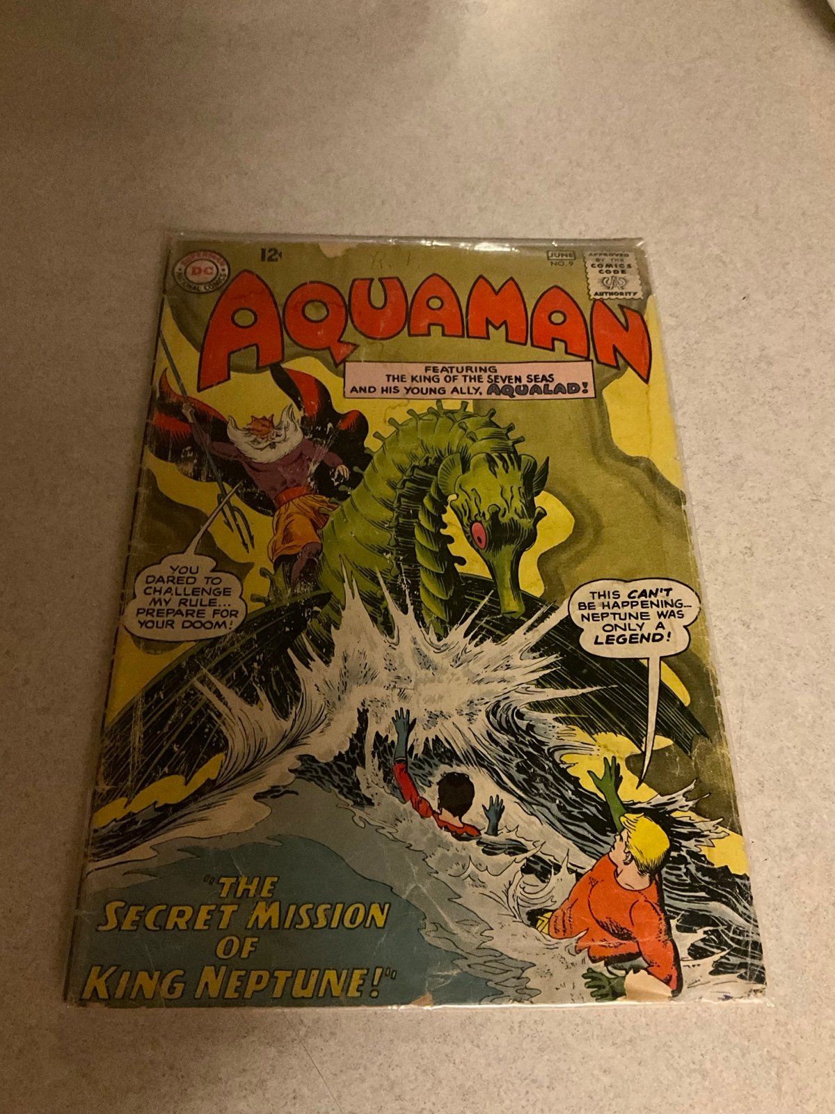 1963 DC (Jun), Aquman #9 (Neptune Aqulad)