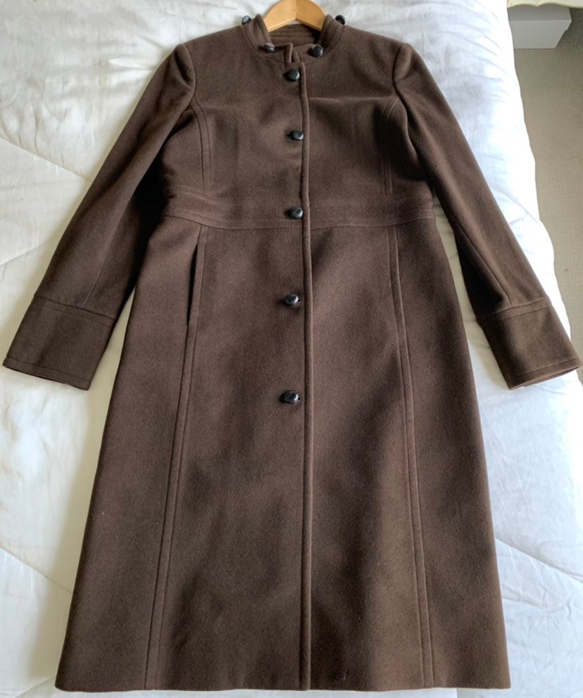 J Crew wool cashmere reefer coat