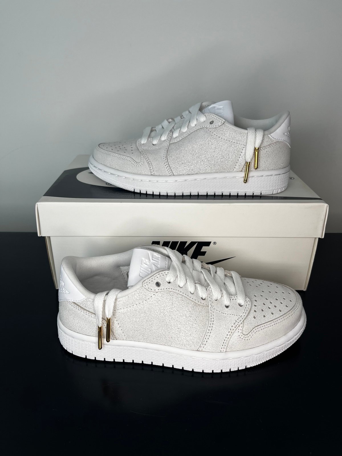 Size 5W - Air Jordan 1 Retro Low NS Triple White