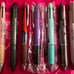 Ballpoint pen set with 7 pens each (Uni/PILOT/ZEBRA)