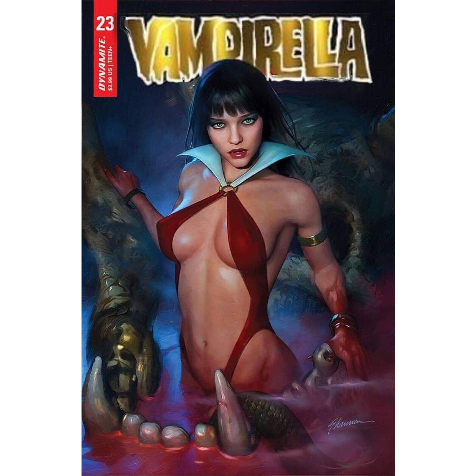 Vampirella #23 Shannon Maer Gold Foil Trade Rhode Island Exclusive NM or Better