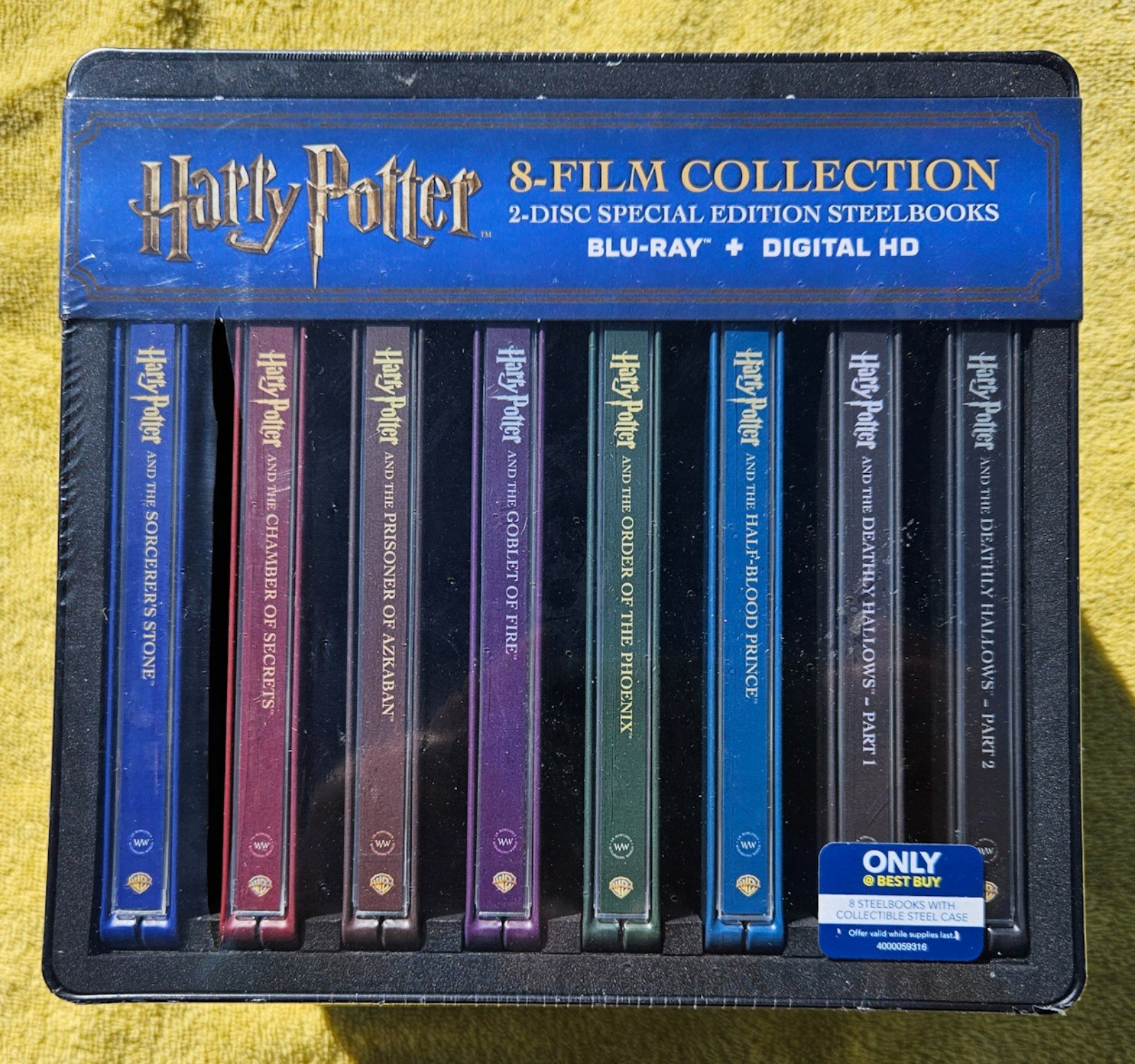 Harry Potter 8-movie blu-ray steelbook box set (US edition) - brand new