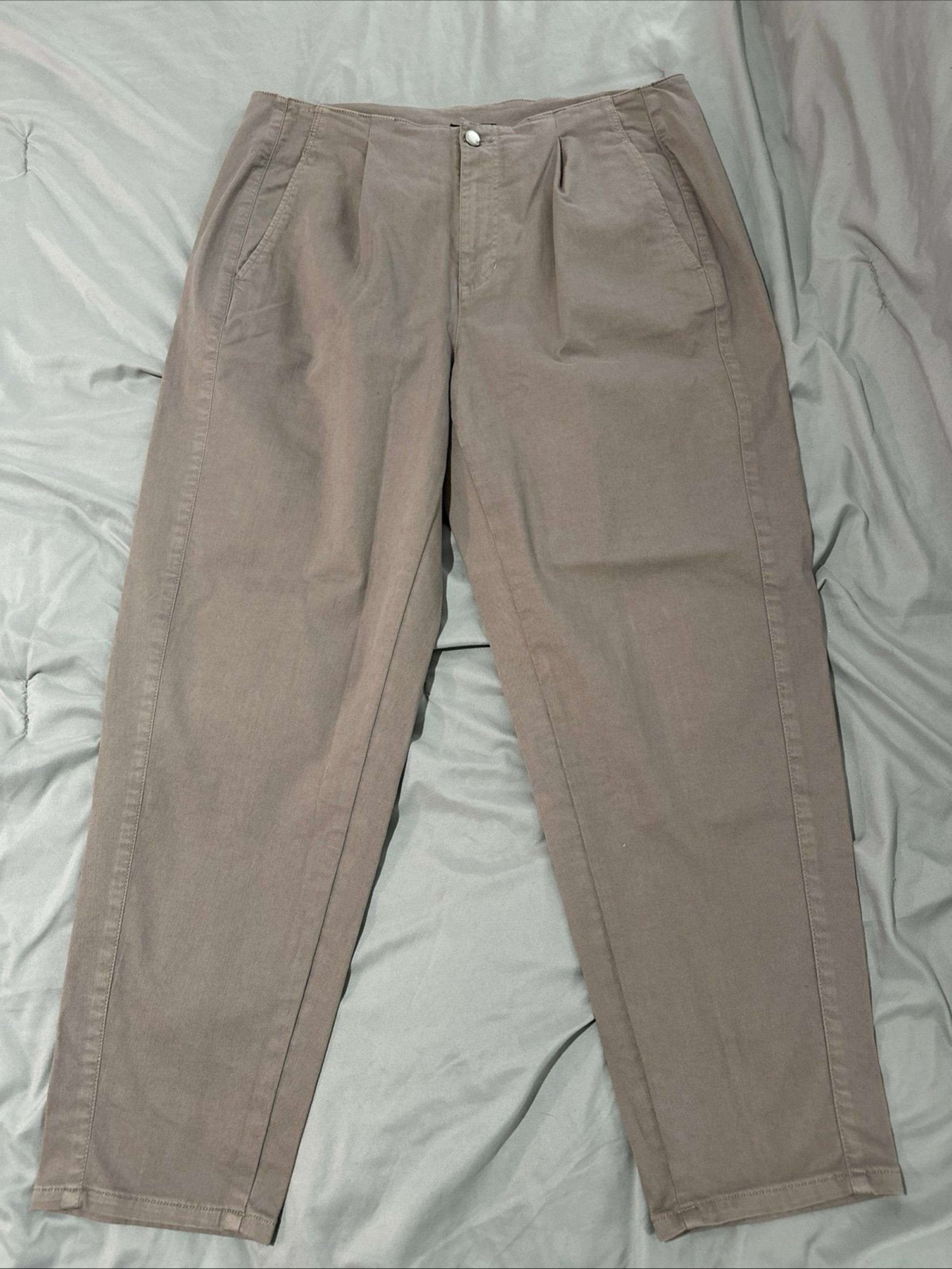 Eileen Fisher Women's High-Rise Straight Ankle Chino Pants - Size 14 - NWT