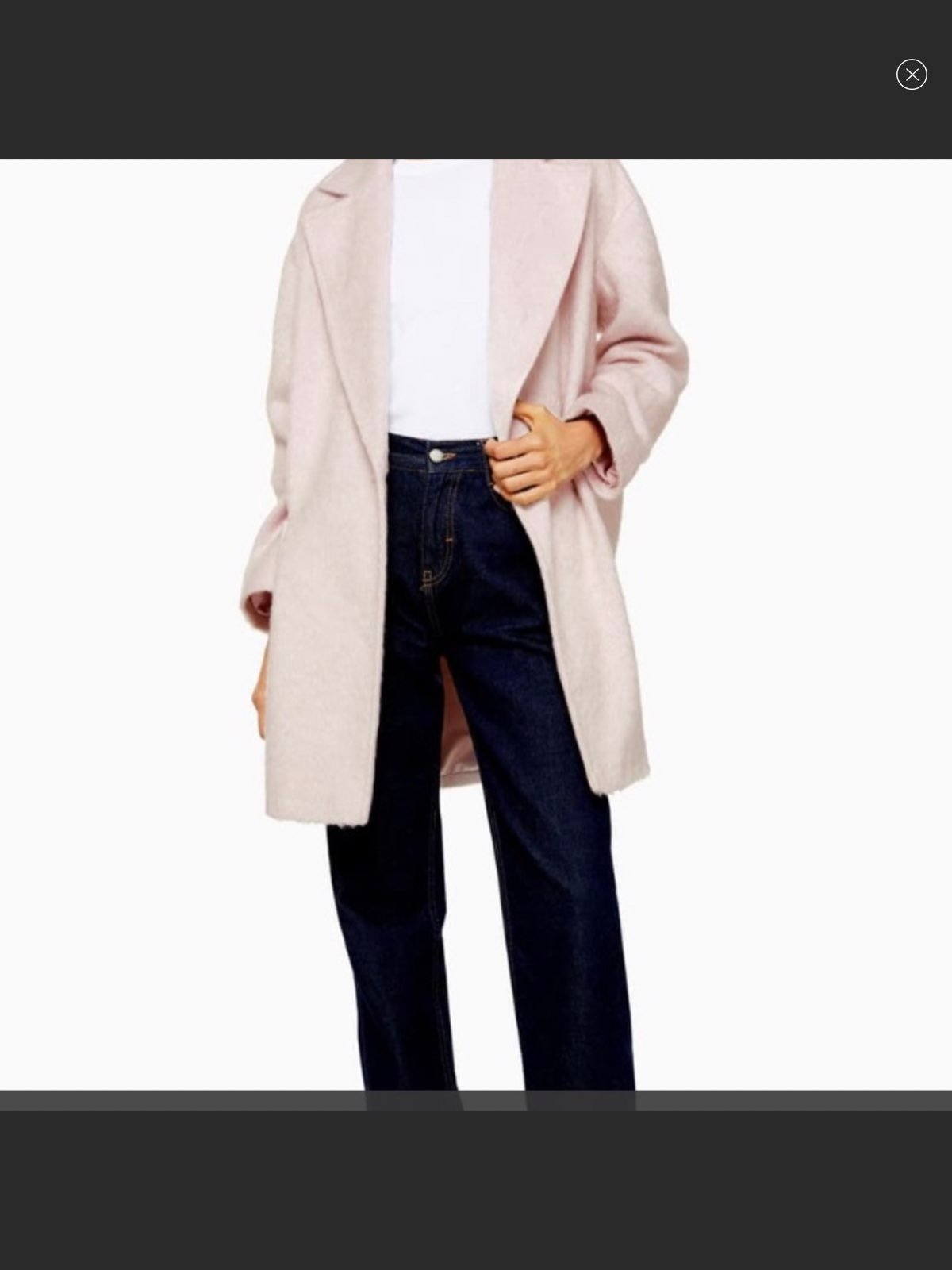 Womans Topshop Carly Coat size 6
