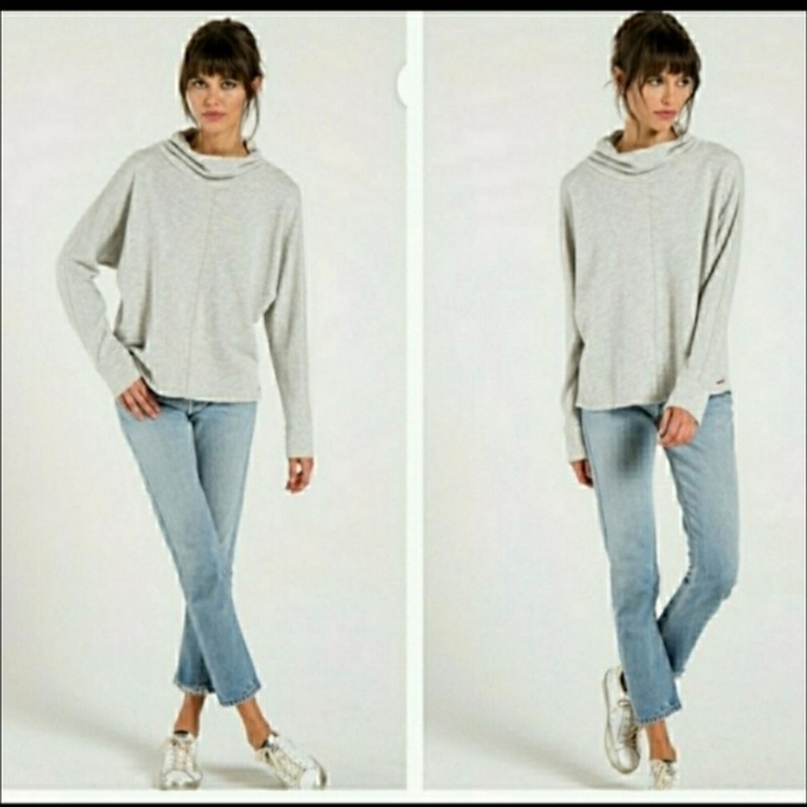 N:Philanthropy French Terry Light Gray Turtleneck size XS
