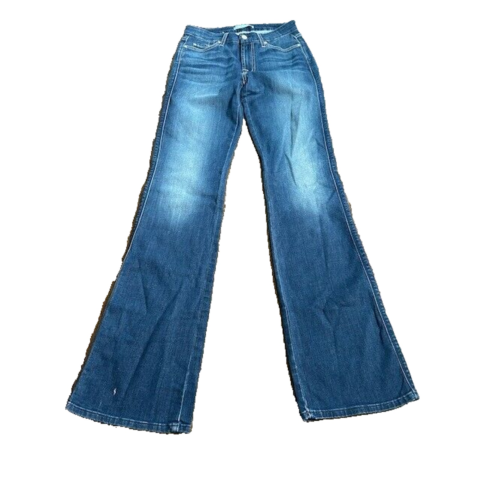 7 For All Mankind Kimmie Bootcut Jeans Mid Rise Pockets Dark Wash Size 28 NWOT