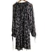 Victoria Secret Duster Robe Chiffon size XS/S West Side Floral Black Pink Kimono