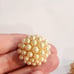 Vintage 1980s Blanca Pearl Dome Clip on Earrings