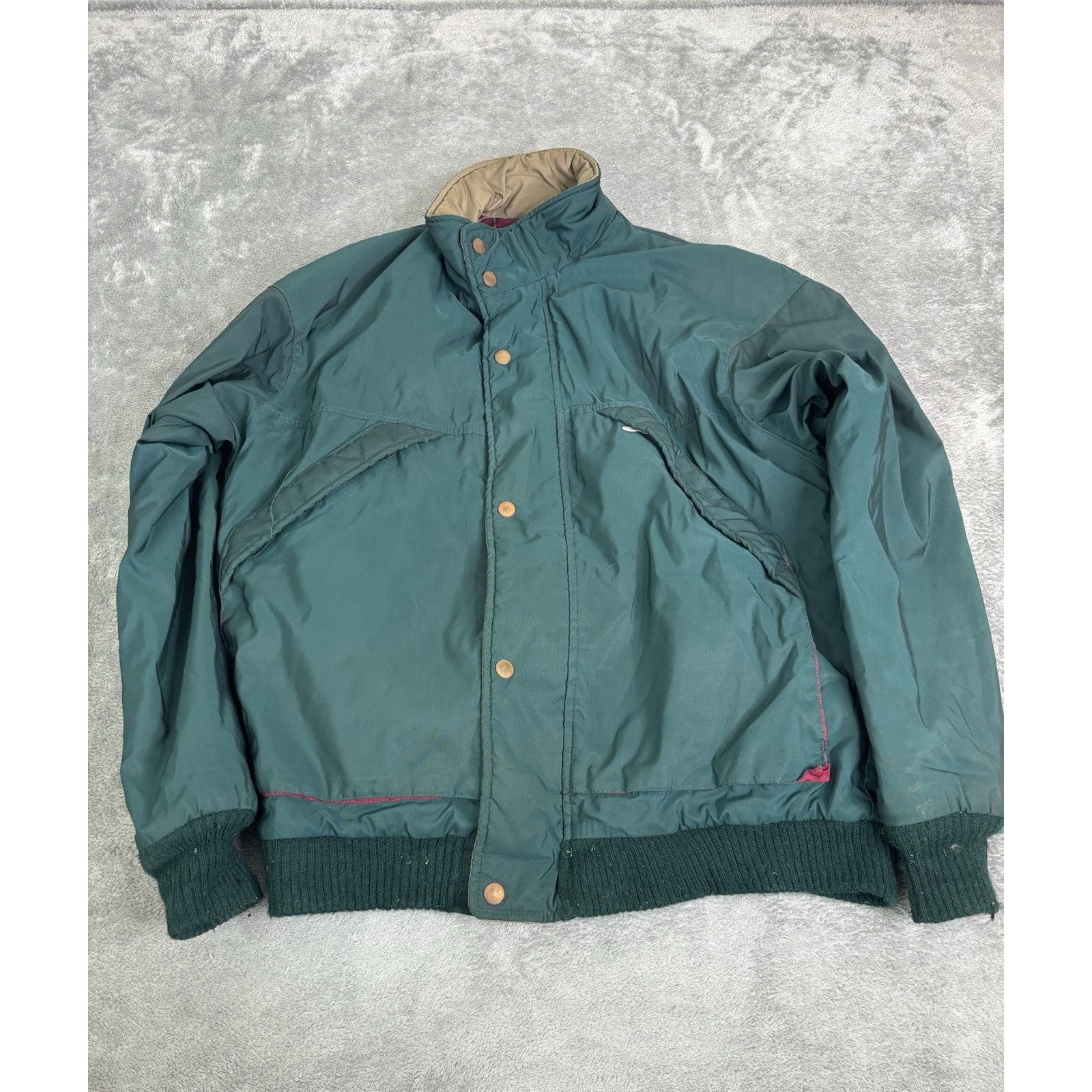 Vintage Pendleton Lobo Full Zip Bomber Jacket Men's Size Medium Green
