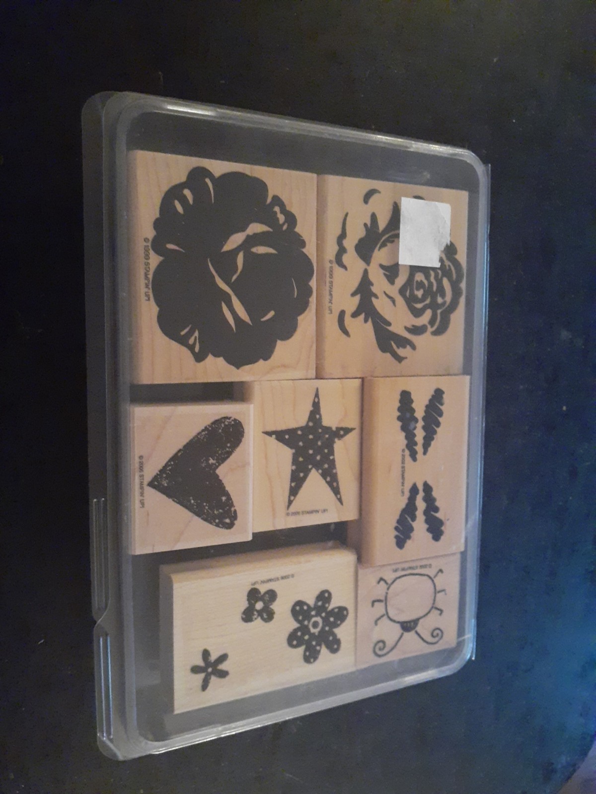 GORGEOUS Lot of VTG Stamping Up Wooden Stamps of 7.