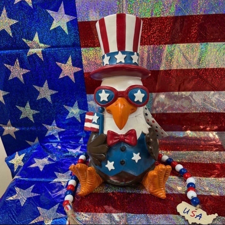 USA Eagle American Patriotic Acrylic Figure