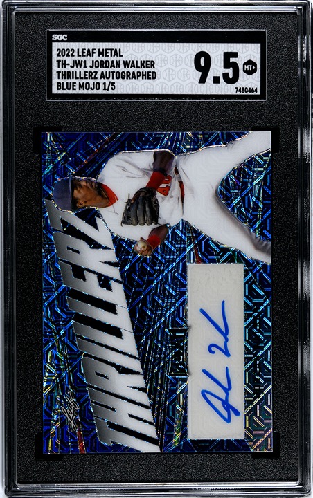 2022 Leaf Metal Jordan Walker Thrillerz Autograph 1/5! SGC 9.5! See description.