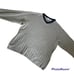 NorthWest Blue Beige and Navy Blue Collar Knit Long Sleeve V Neck Mens Sweater