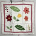 Pottery Barn NEW No Tags (2) Floral Red Gingham Quilted Euro Pillow Shams 28x28