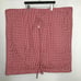 Pottery Barn NEW No Tags (2) Floral Red Gingham Quilted Euro Pillow Shams 28x28