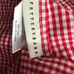 Pottery Barn NEW No Tags (2) Floral Red Gingham Quilted Euro Pillow Shams 28x28