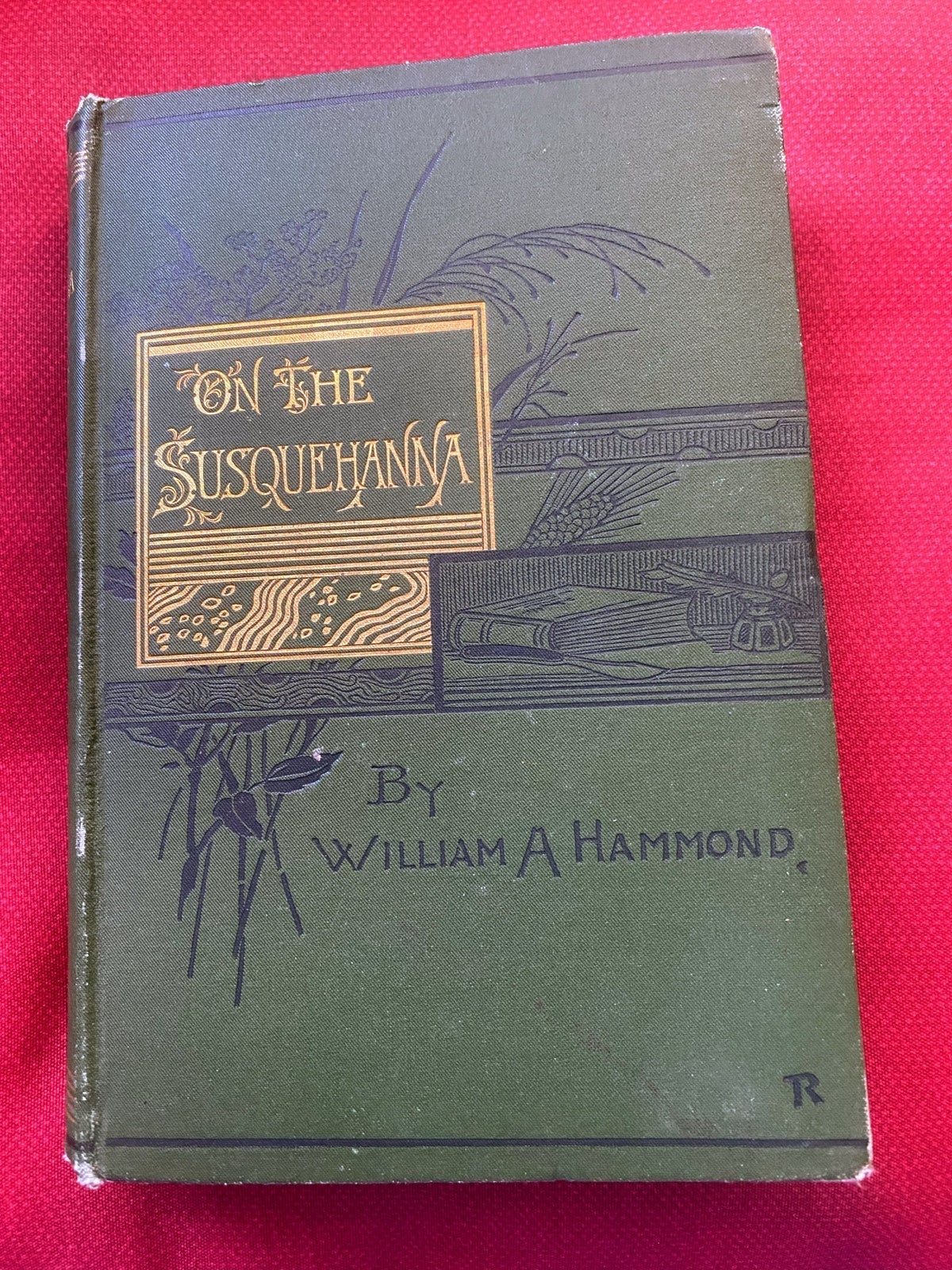 FREE SHIPPING ! “On The Susquehanna” By William Hammond-1887