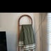 Studio McGee Framed Jacquard Knit Throw Blanket Sage Green/Cream-Threshold