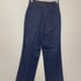 Vtg 70s Blue Jeans Denim Womens Wide Leg Hippie Hong Kong British Mist 12 High W