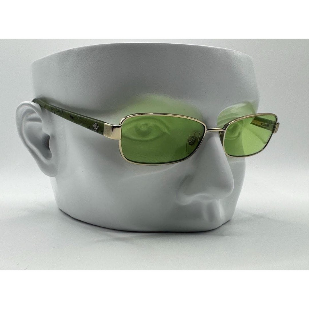Vintage Y2K Eyeglasses | Green Monochrome Narrow Style | Ralph Lauren | 2000s