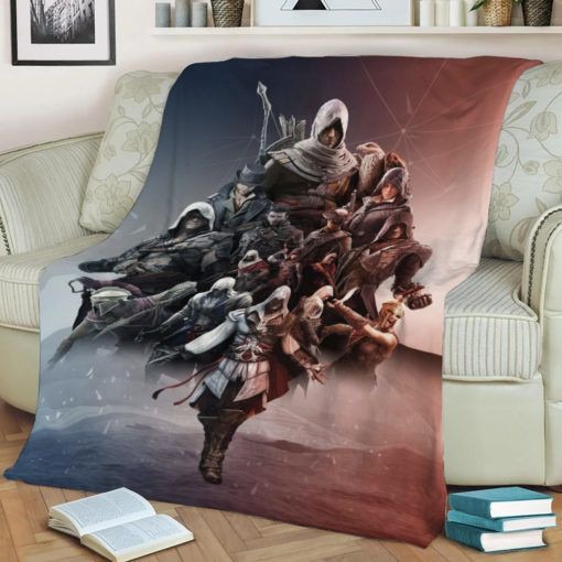 ASSASSIN'S CREED FAMILY ANIME JAPAN FLEECE BLANKET