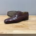 Mezlan Mens 11 M Brown Leather Lace Up Square Toe Derby Dress Shoes Oxblood