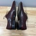 Mezlan Mens 11 M Brown Leather Lace Up Square Toe Derby Dress Shoes Oxblood