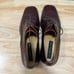 Mezlan Mens 11 M Brown Leather Lace Up Square Toe Derby Dress Shoes Oxblood